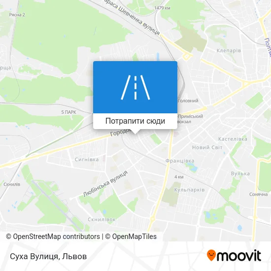 Карта Суха Вулиця