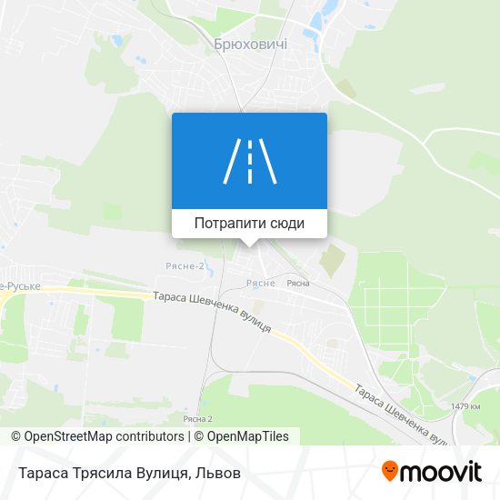 Карта Тараса Трясила Вулиця