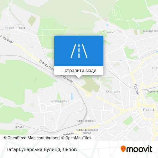 Карта Татарбунарська Вулиця