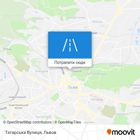Карта Татарська Вулиця