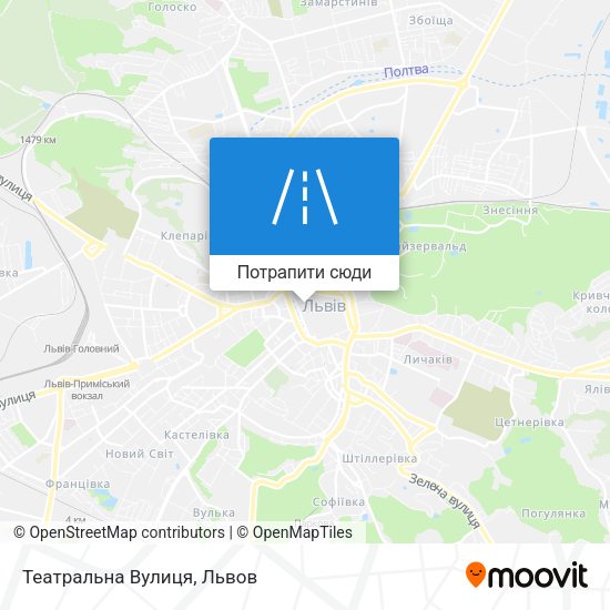 Карта Театральна Вулиця