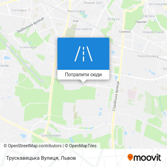 Карта Трускавецька Вулиця