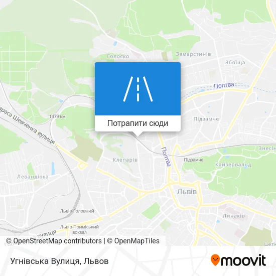 Карта Угнівська Вулиця