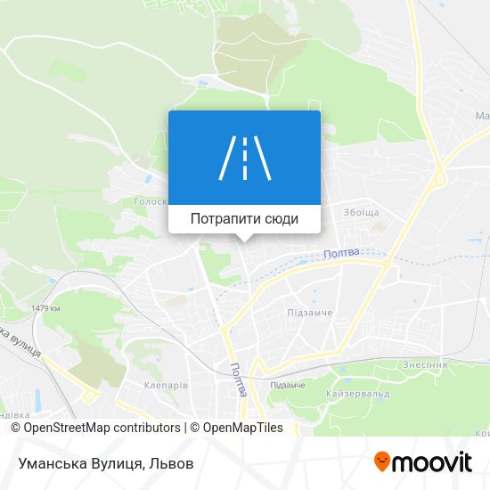 Карта Уманська Вулиця