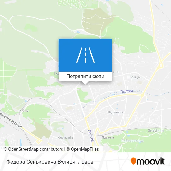 Карта Федора Сеньковича Вулиця