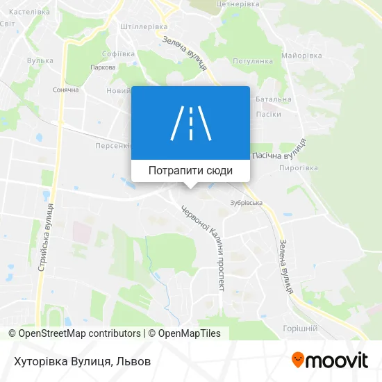 Карта Хуторівка Вулиця