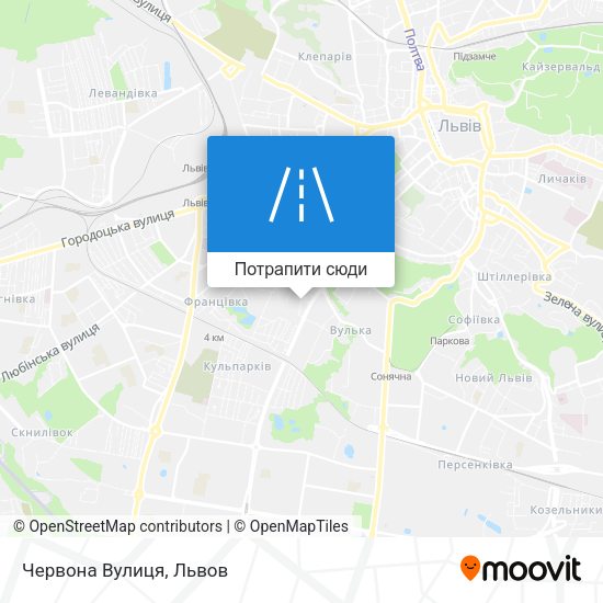 Карта Червона Вулиця
