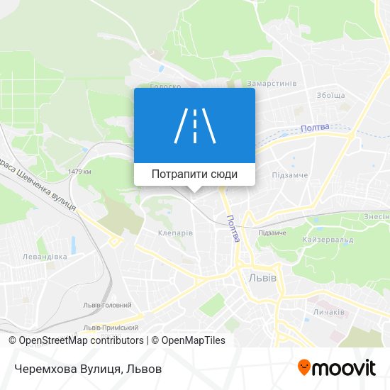 Карта Черемхова Вулиця