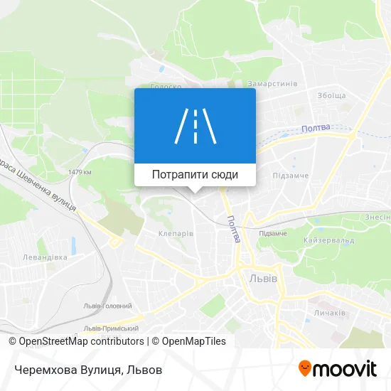 Карта Черемхова Вулиця