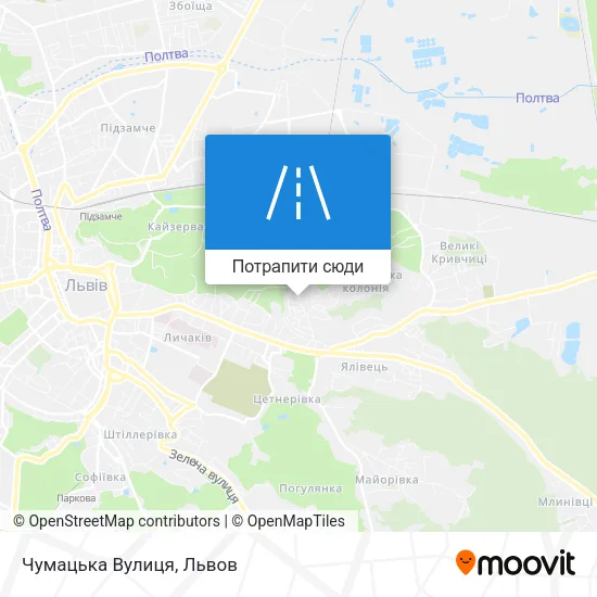 Карта Чумацька Вулиця