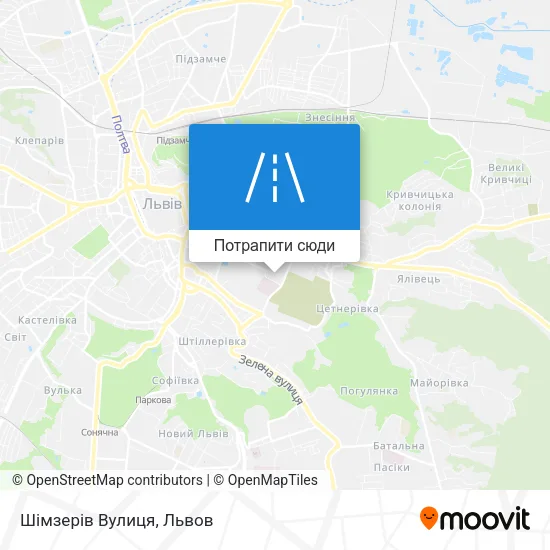 Карта Шімзерів Вулиця