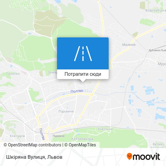 Карта Шкіряна Вулиця