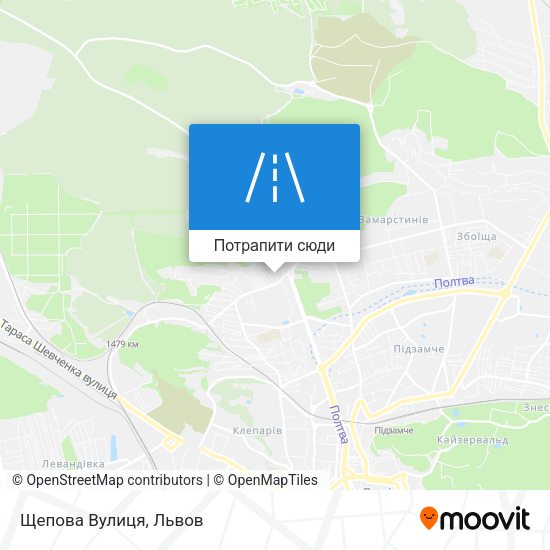 Карта Щепова Вулиця