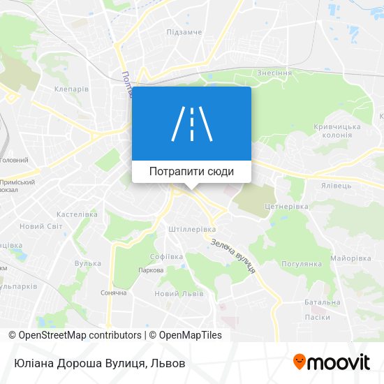 Карта Юліана Дороша Вулиця