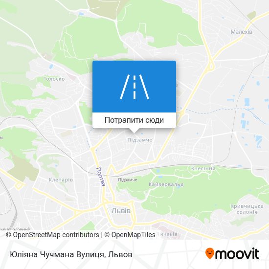 Карта Юліяна Чучмана Вулиця