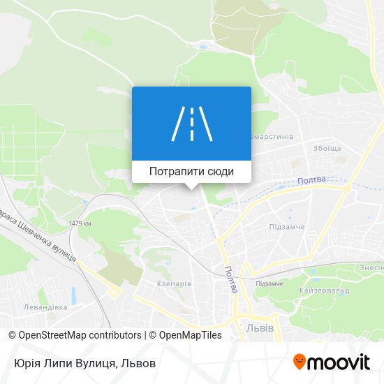 Карта Юрія Липи Вулиця