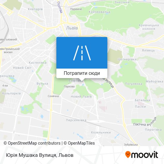 Карта Юрія Мушака Вулиця