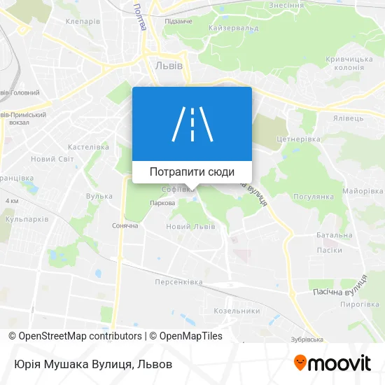 Карта Юрія Мушака Вулиця