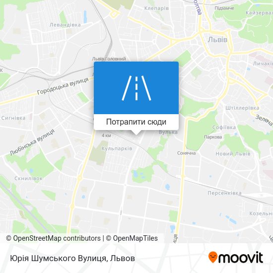 Карта Юрія Шумського Вулиця