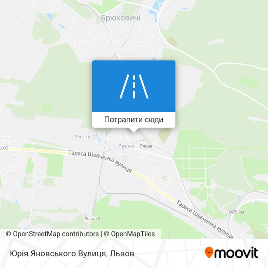 Карта Юрія Яновського Вулиця