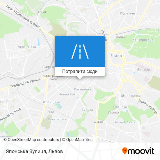 Карта Японська Вулиця
