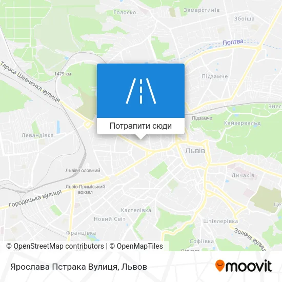 Карта Ярослава Пстрака Вулиця