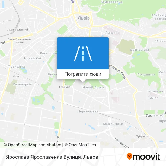 Карта Ярослава Ярославенка Вулиця
