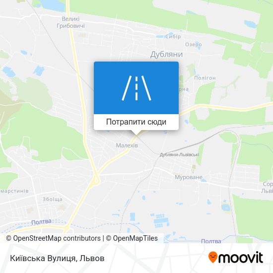 Карта Київська Вулиця