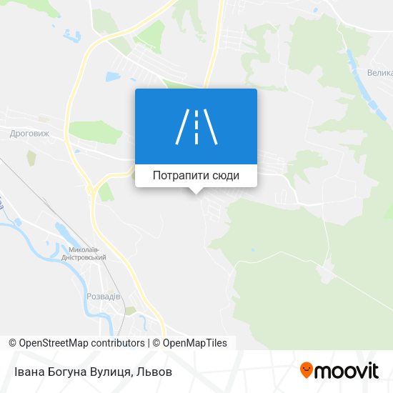 Карта Івана Богуна Вулиця