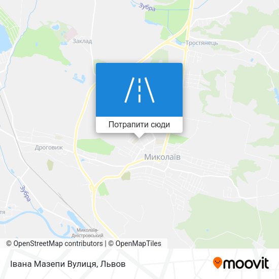 Карта Івана Мазепи Вулиця