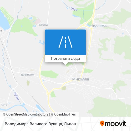 Карта Володимира Великого Вулиця