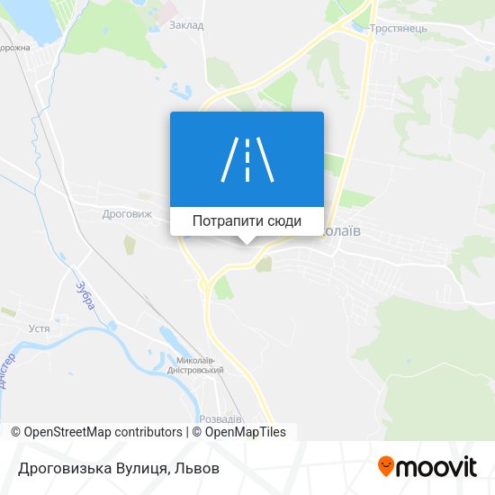 Карта Дроговизька Вулиця