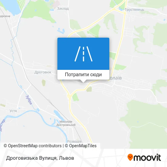 Карта Дроговизька Вулиця