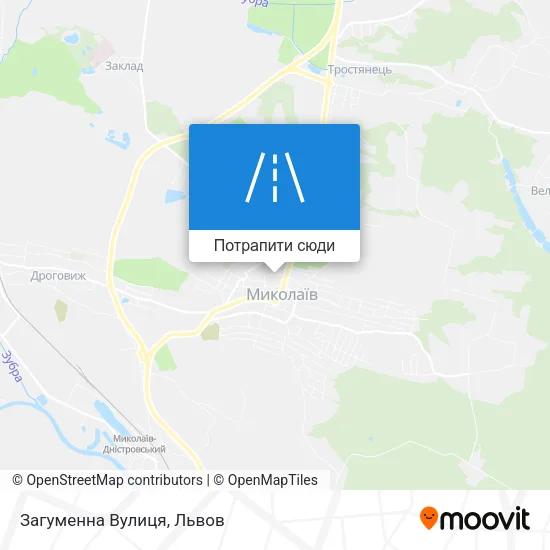 Карта Загуменна Вулиця