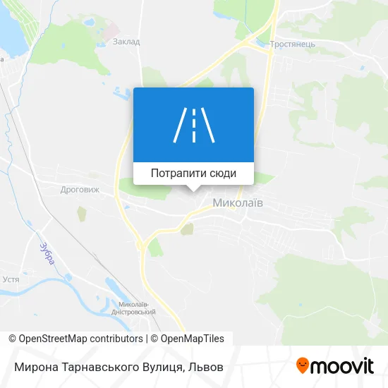 Карта Мирона Тарнавського Вулиця
