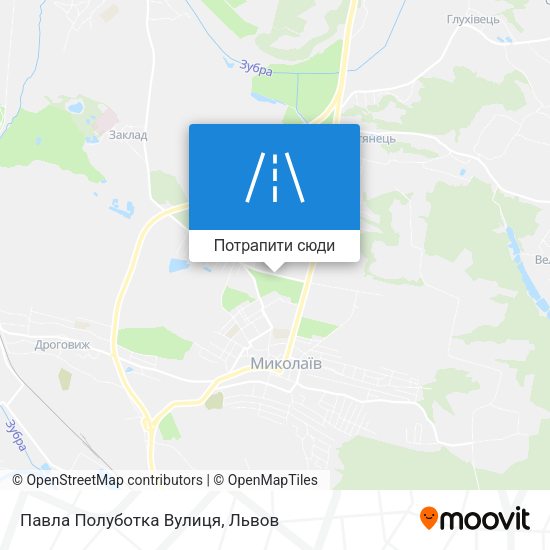 Карта Павла Полуботка Вулиця