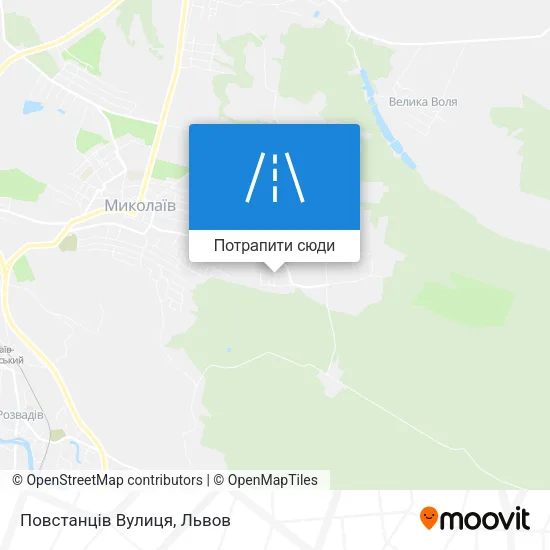 Карта Повстанців Вулиця