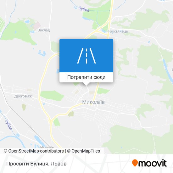 Карта Просвіти Вулиця