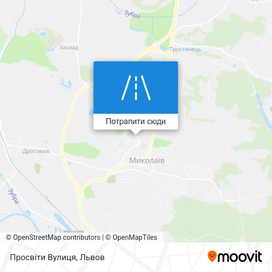 Карта Просвіти Вулиця
