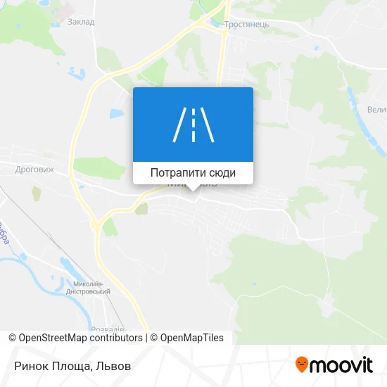 Карта Ринок Площа