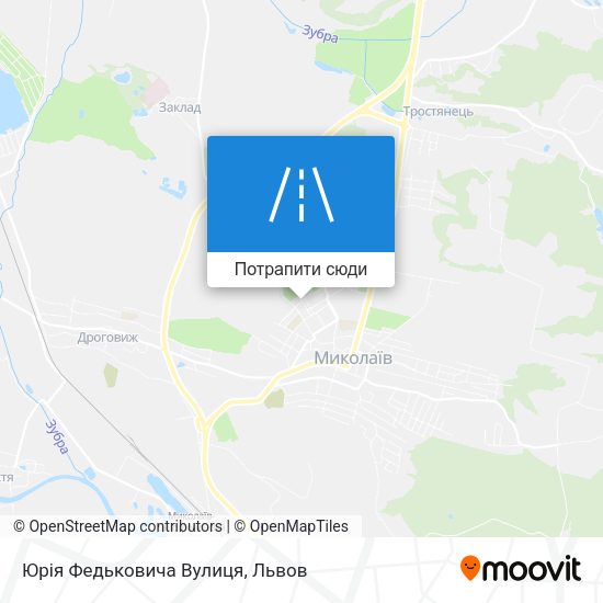 Карта Юрія Федьковича Вулиця