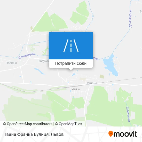 Карта Івана Франка Вулиця