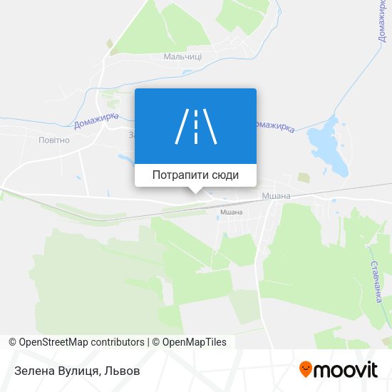 Карта Зелена Вулиця