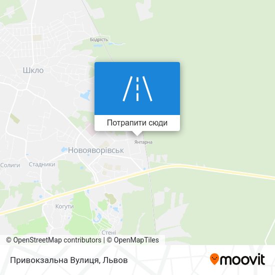 Карта Привокзальна Вулиця