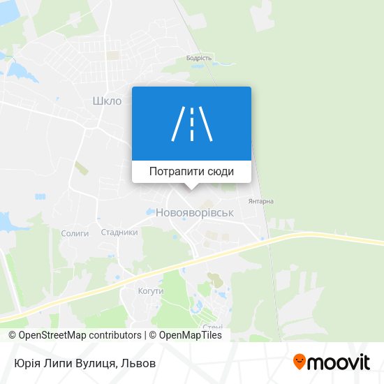 Карта Юрія Липи Вулиця