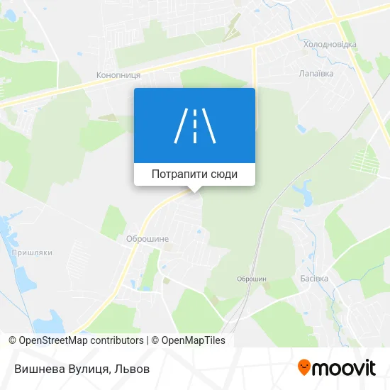 Карта Вишнева Вулиця