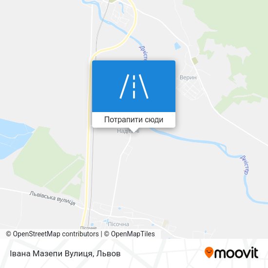 Карта Івана Мазепи Вулиця