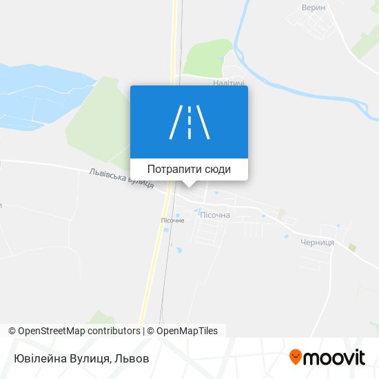 Карта Ювілейна Вулиця