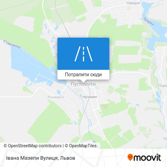 Карта Івана Мазепи Вулиця
