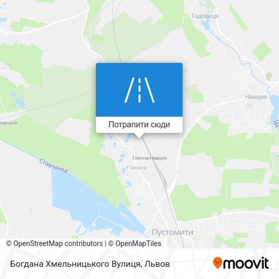 Карта Богдана Хмельницького Вулиця